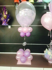 decoraciones con globos y tul