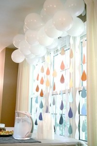 decoracion baby shower con Nubes 