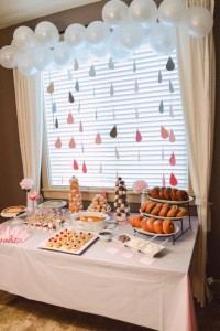 decoracion baby shower con Nubes 