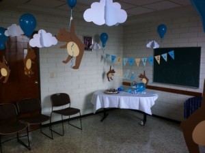 decoracion baby shower con Nubes 