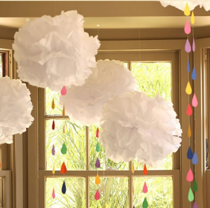 decoracion baby shower con Nubes 