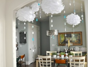 decoracion baby shower con Nubes 