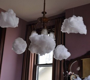 decoracion baby shower con Nubes 